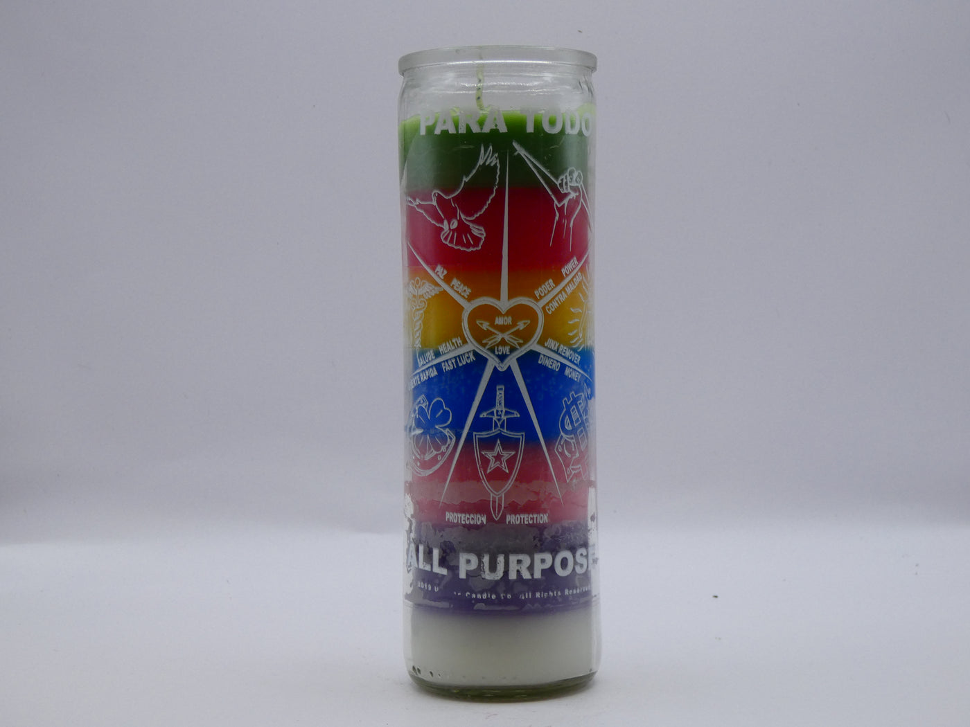 7 Colored Printed Candles
