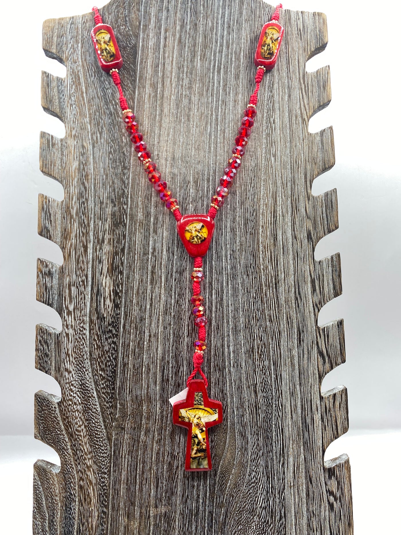 Red Saint Michael Rosary