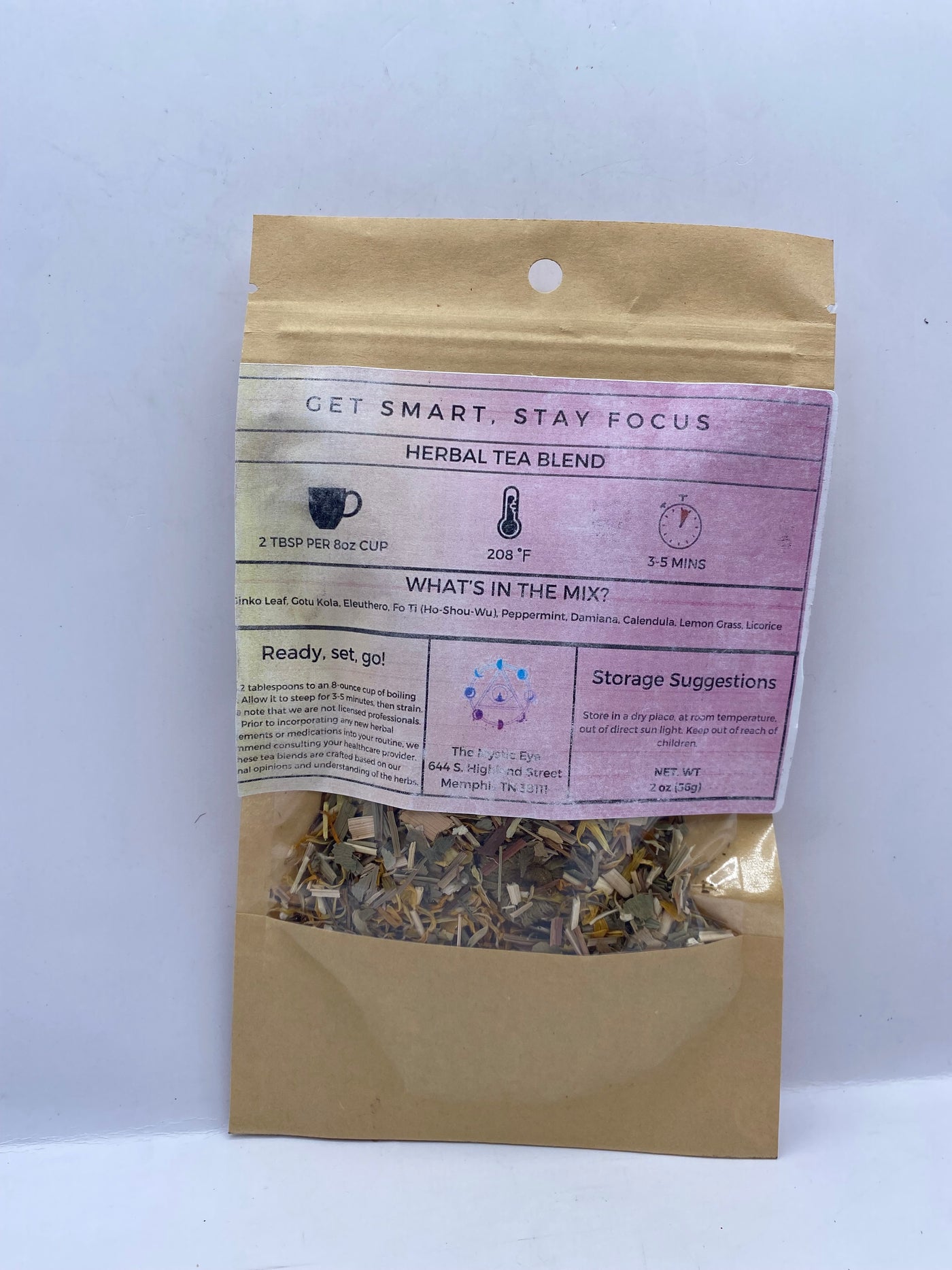 Get Smart, Stay Focused Herbal Tea Blend