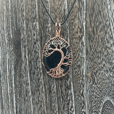 Rose Gold Tree of Life Necklace