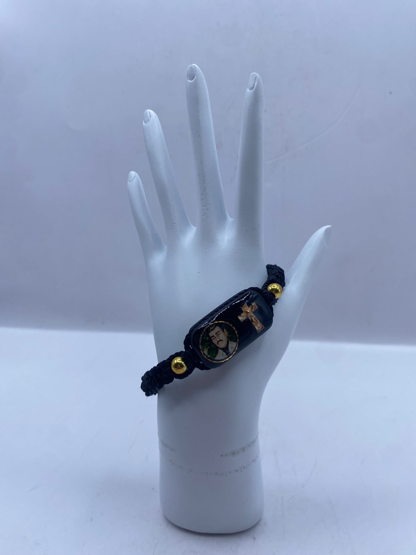 Black Jesus Malverde bracelet