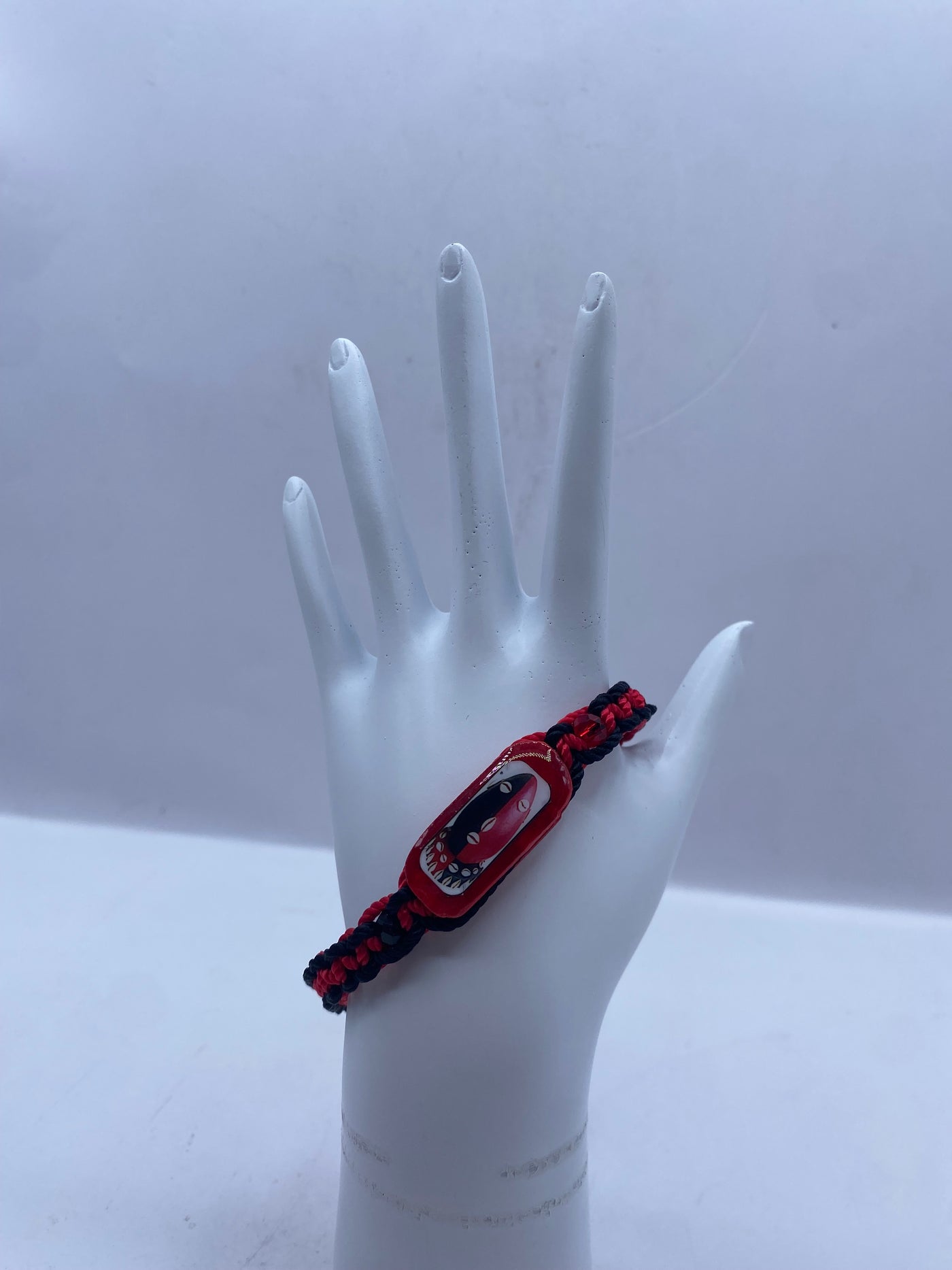 Red and black Coco Elegua bracelet