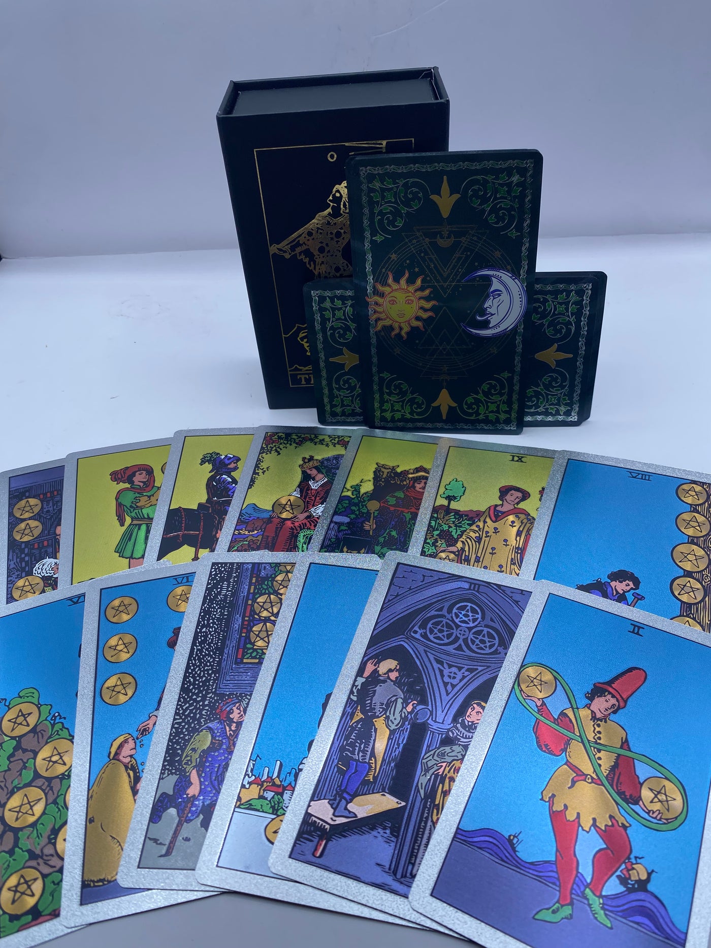 The Fool Tarot Deck- Green Cards