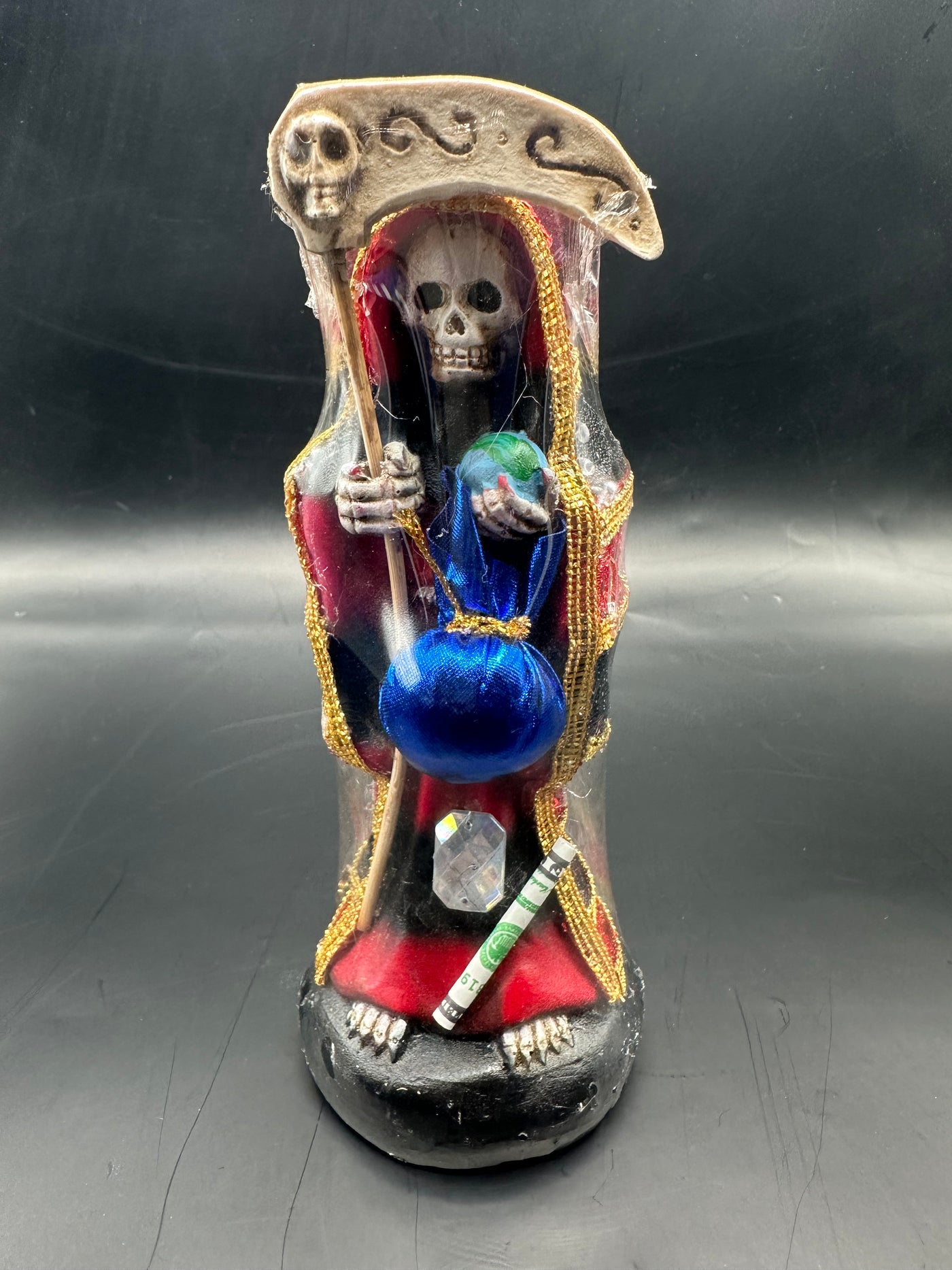 Black and Red Santa Muerte (Reversible)