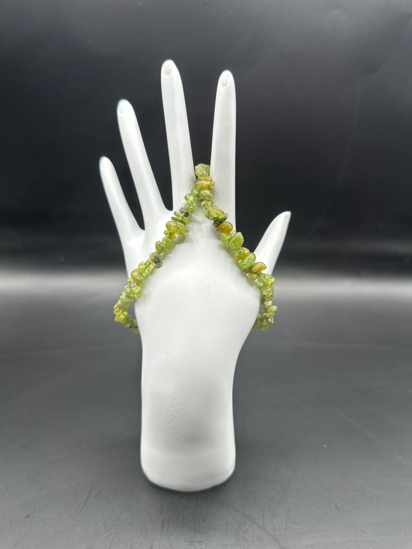 Peridot Chip Bracelet