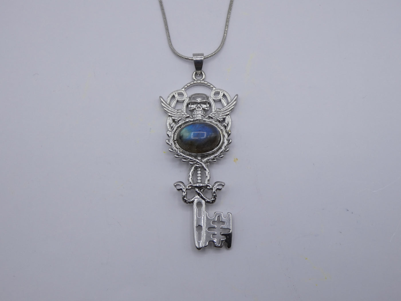 Labradorite Key Necklace