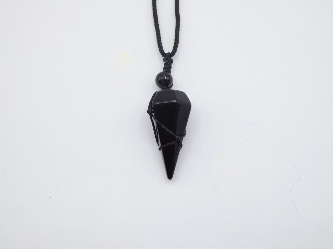 Obsidian Spear Necklace