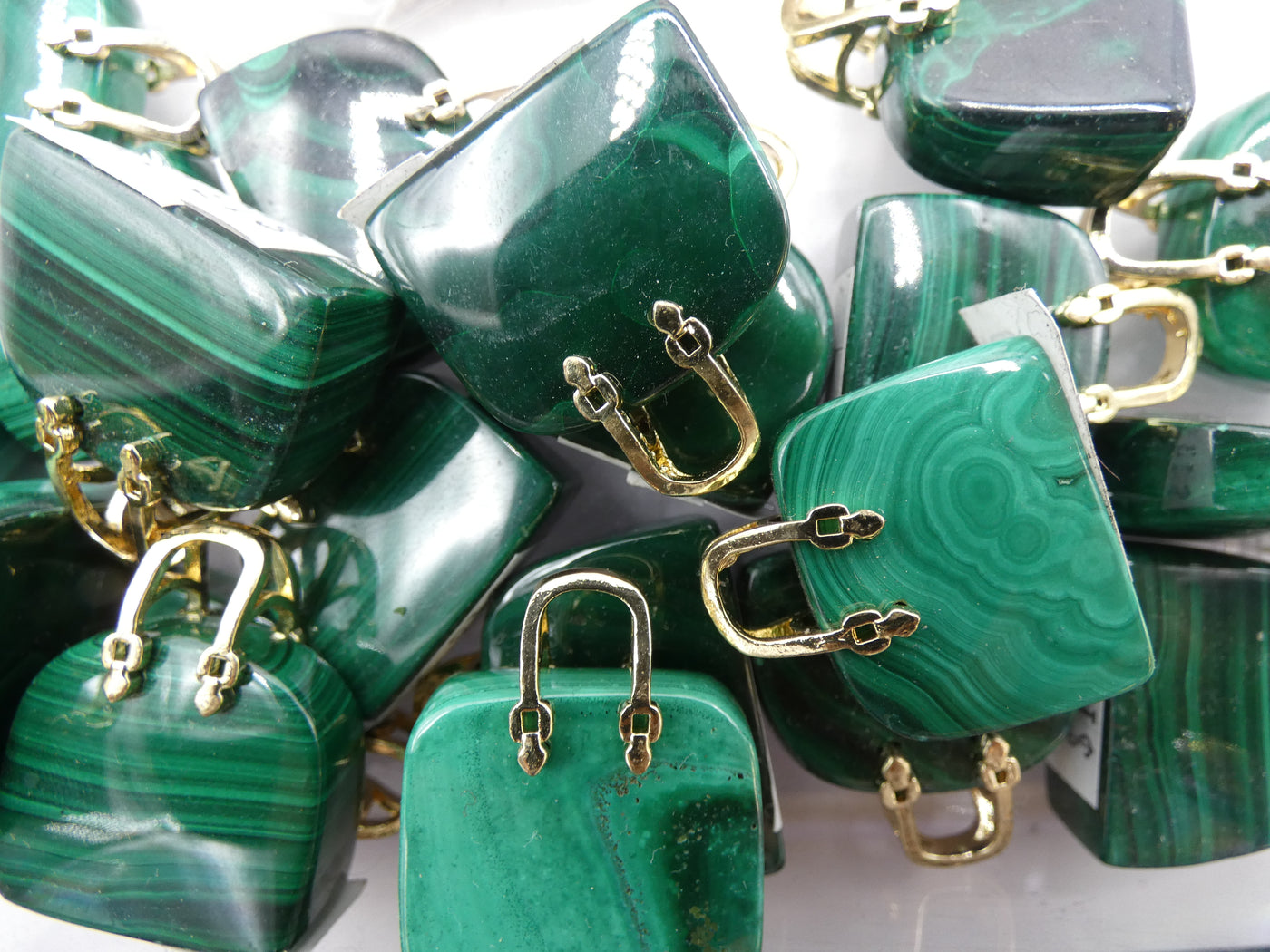 Malachite Purse Pendant