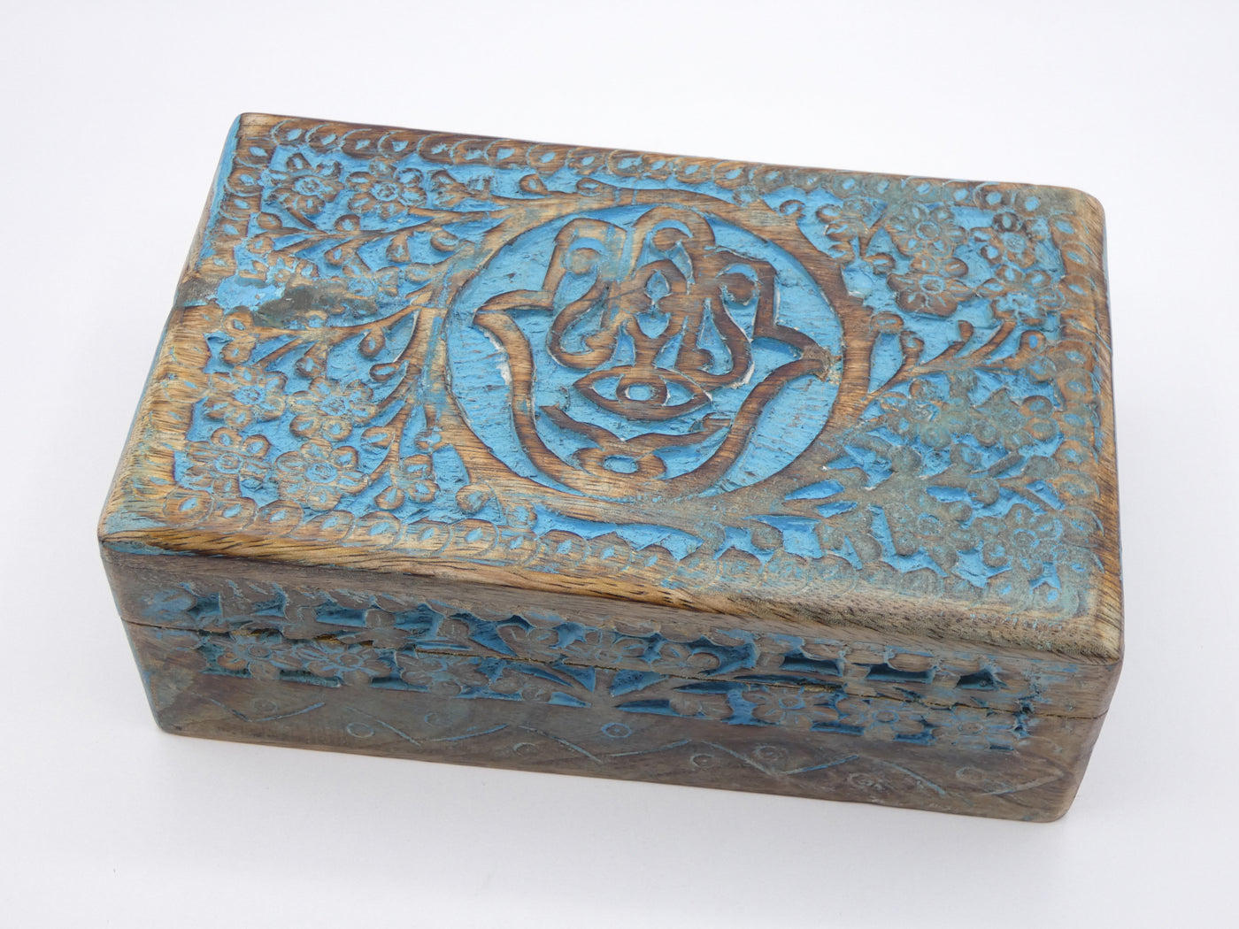 Blue Wood Box