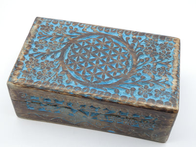 Blue Wood Box