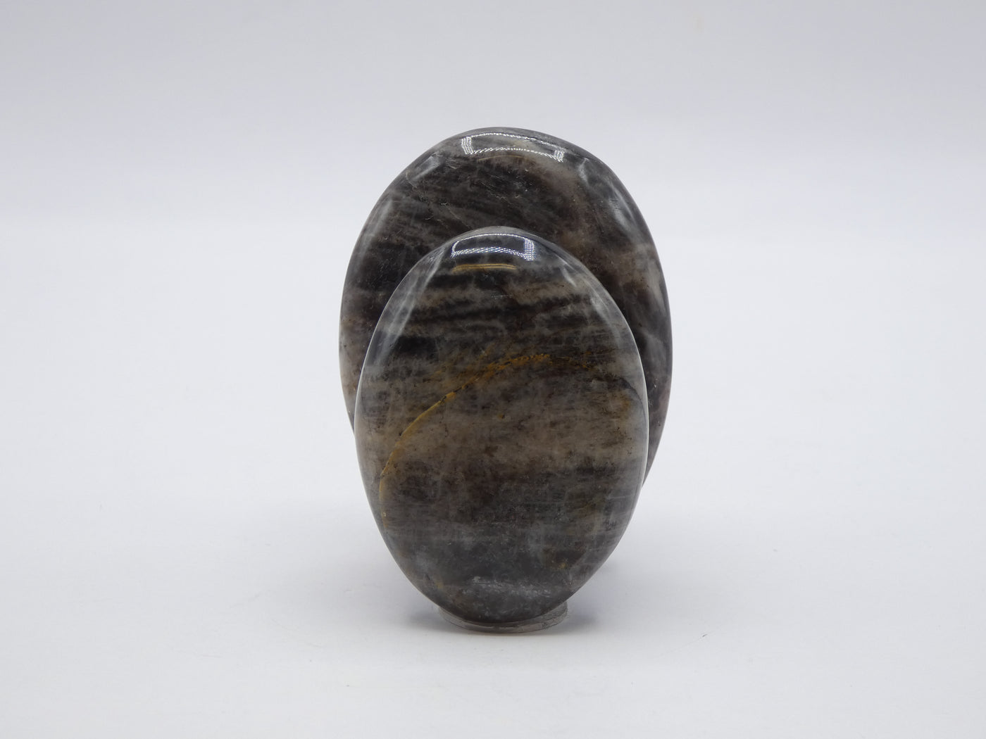 Black Moonstone Palm Stone