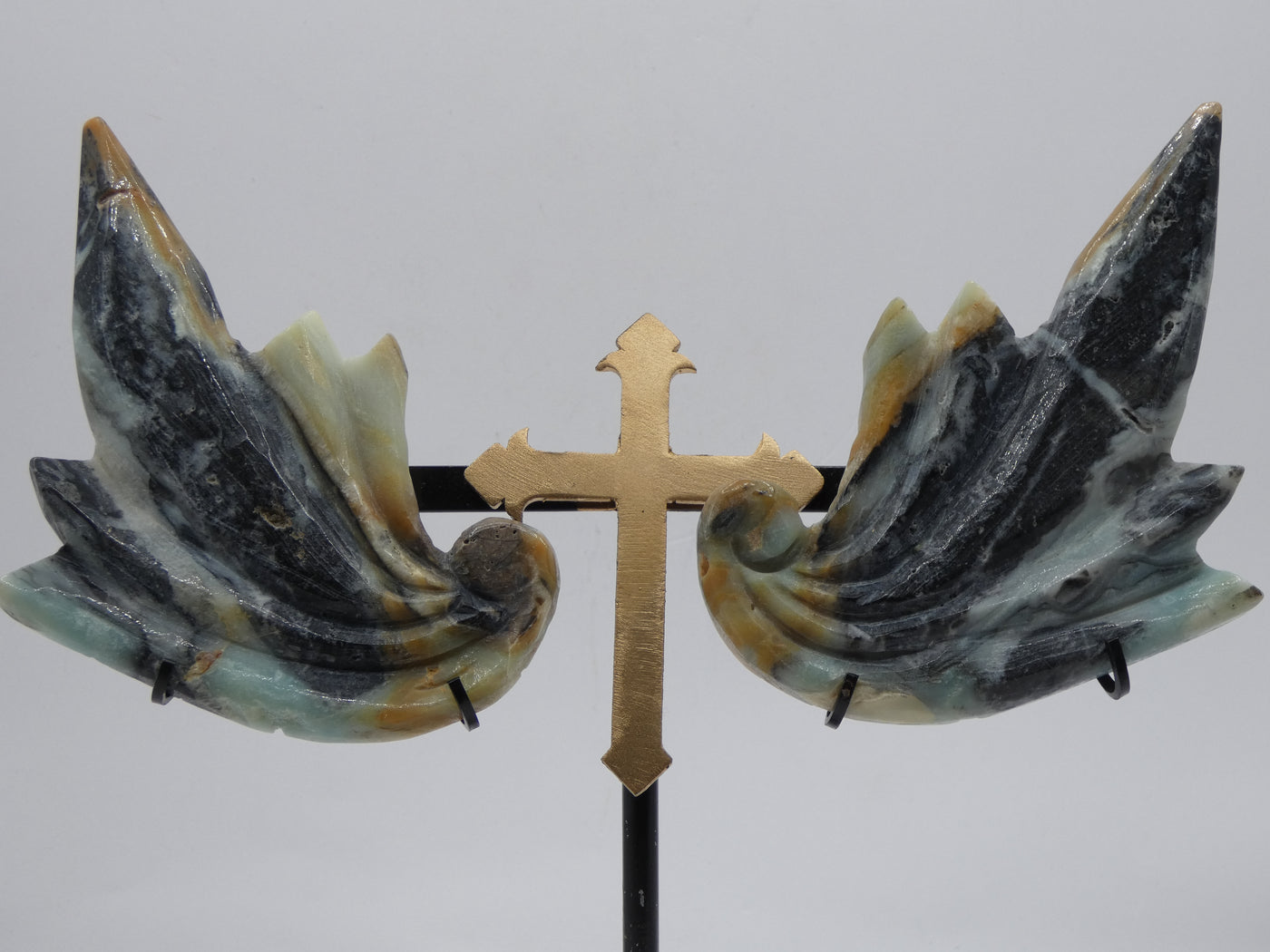 Caribbean Calcite Wings with Cross