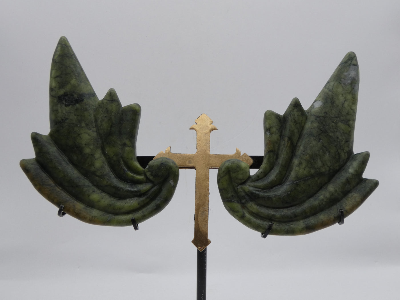 Jade Wings with Cross