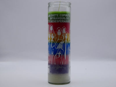 7 Colored Printed Candles