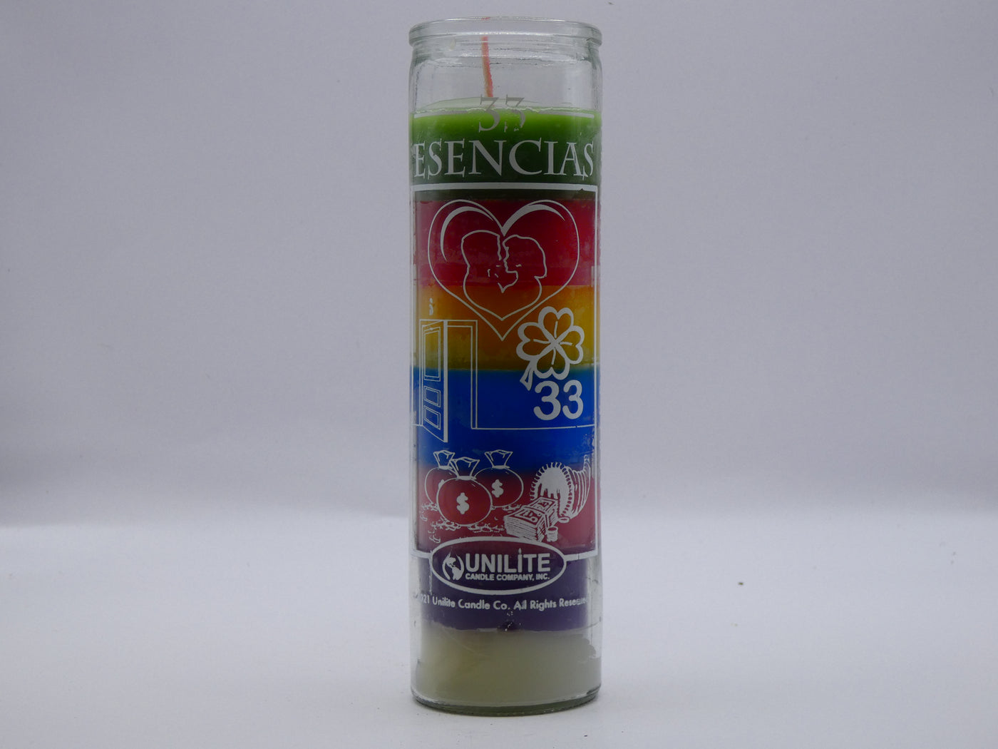 7 Colored Printed Candles