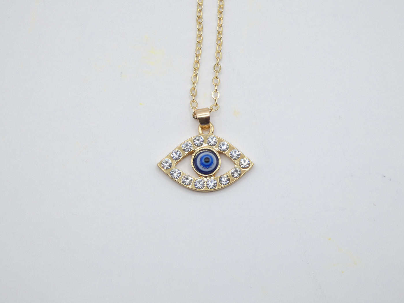 Bejeweled Evil Eye Necklace