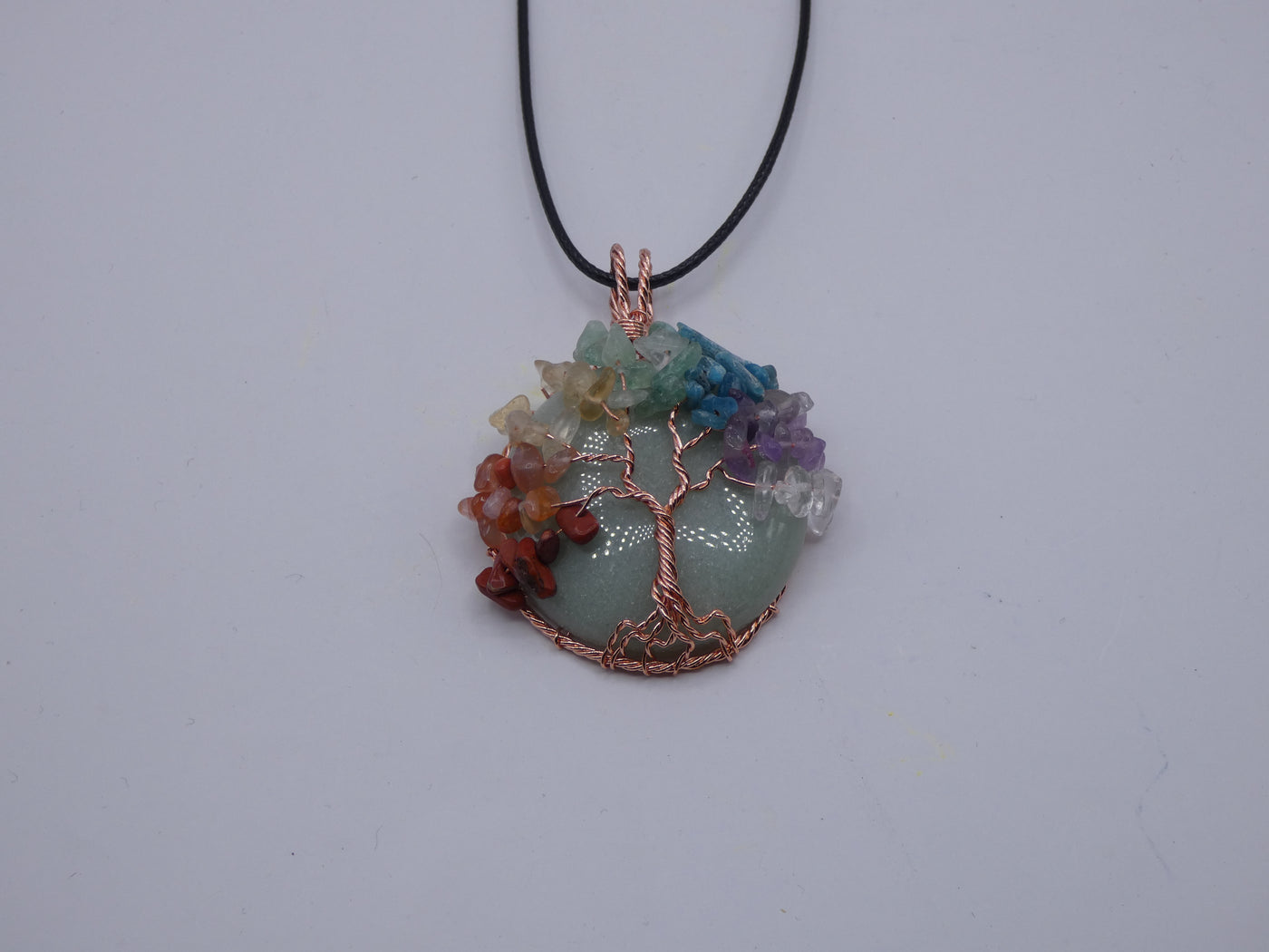 Tree of Life Necklace with Crystal Chips